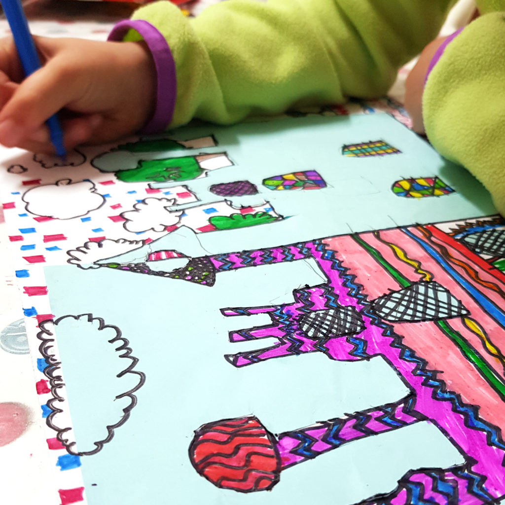 Симметричный занок из бумаги