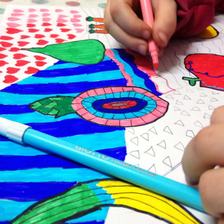 детская графика фруктов и овощей