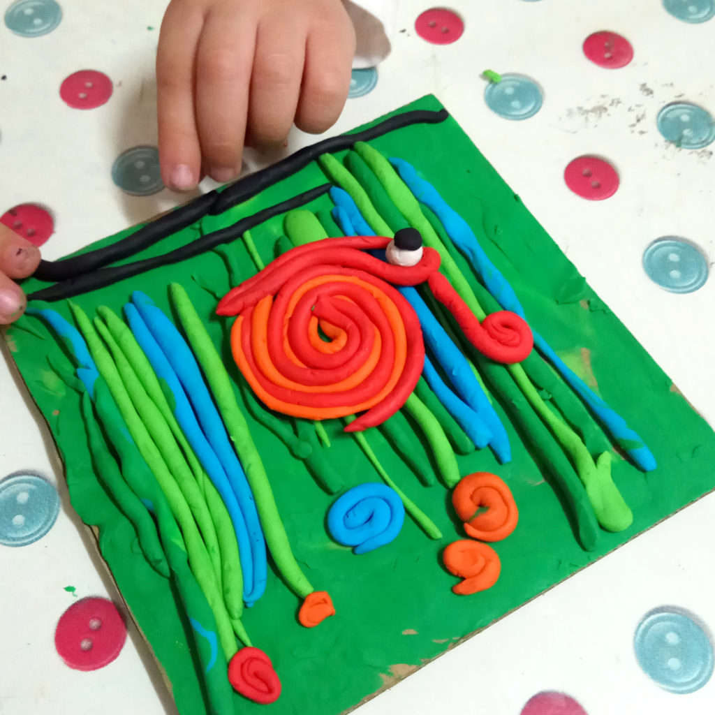 пластилинография улитка